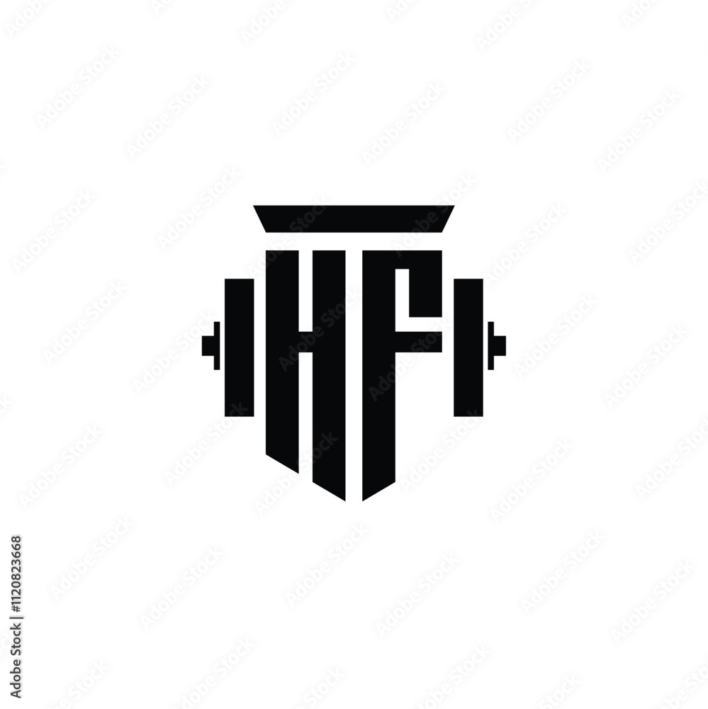 HF monogram logo design letter text name symbol monochrome logotype alphabet character simple logo HF monogram logo design letter text name symbol monochrome logotype alphabet character simple logo