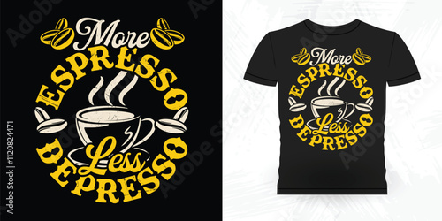 Funny Coffee Artists Retro Vintage Coffee Barista T-shirt Design
