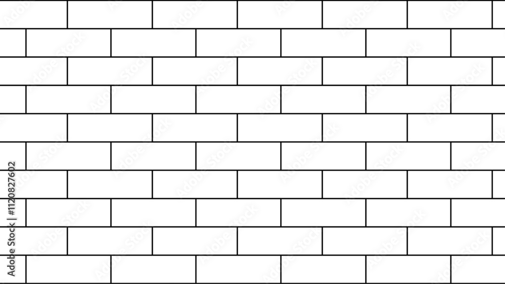 brick wall seamless pattern drawing. random brick. A vector illustration of a white brick wall. The wall covers the illustration from corner to corner, serving as both the background and the image. brick wall seamless pattern drawing. random brick. A vector illustration of a white brick wall. The wall covers the illustration from corner to corner, serving as both the background and the image.
