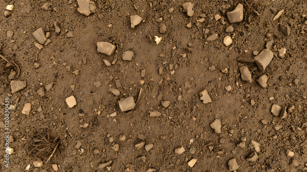 Rich, moist soil texture with visible organic particles, small roots, and a dark brown tone, ultra-clear 8K Rich, moist soil texture with visible organic particles, small roots, and a dark brown tone, ultra-clear 8K