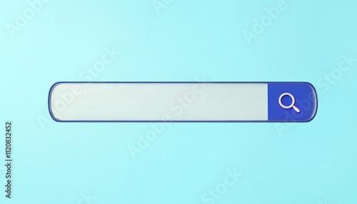Search bar interface on a light background for web browsing.