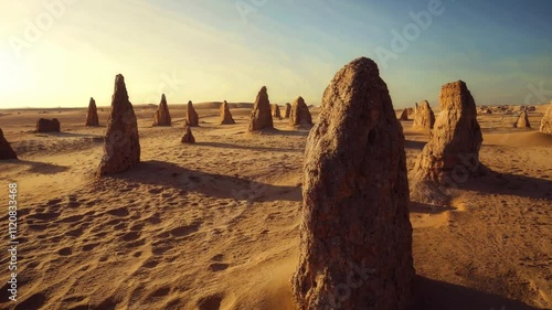 sunrise in the desert