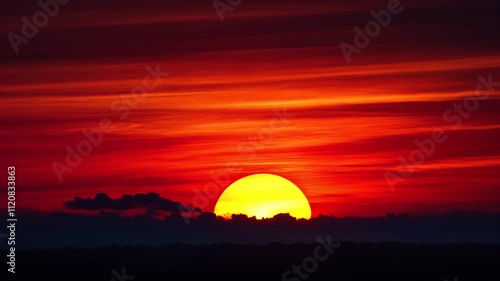 sunset in the mountains