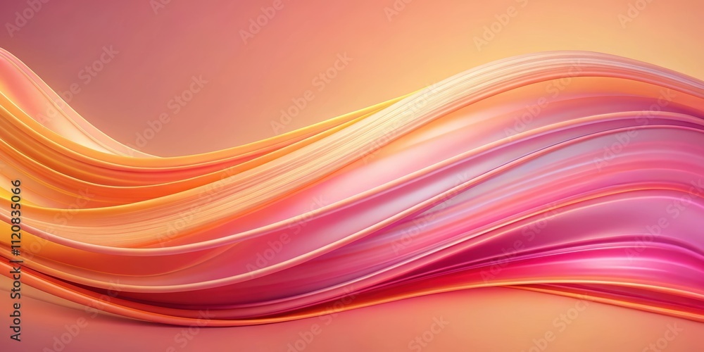Abstract of flowing colorful surface in soft pink-orange tones, abstract,flowing, undulating Abstract of flowing colorful surface in soft pink-orange tones, abstract,flowing, undulating