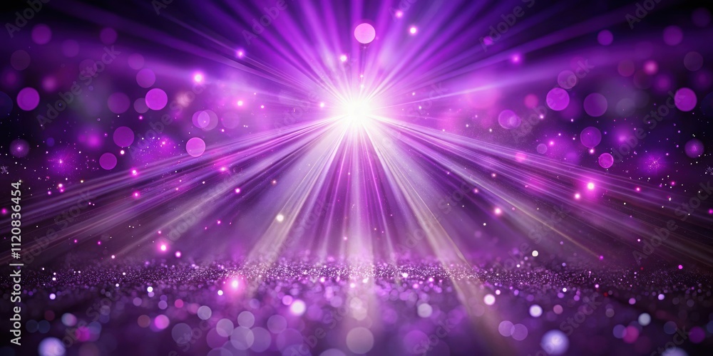 Purple light beams illuminating through the darkness with a beautiful bokeh effect in the background, purple, light beams, bokeh Purple light beams illuminating through the darkness with a beautiful bokeh effect in the background, purple, light beams, bokeh