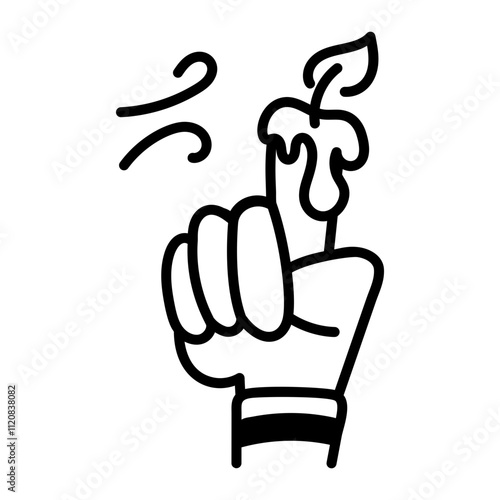 Panellets icon in hand drawn style 

