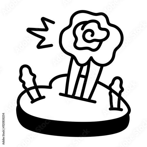 A hand drawn icon of a pin holder 
