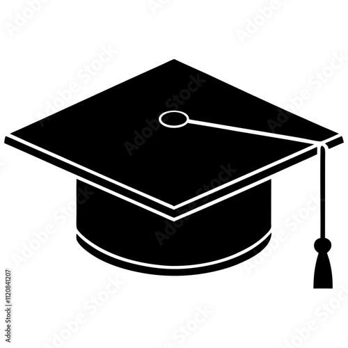 Graduation cap vector art illustration