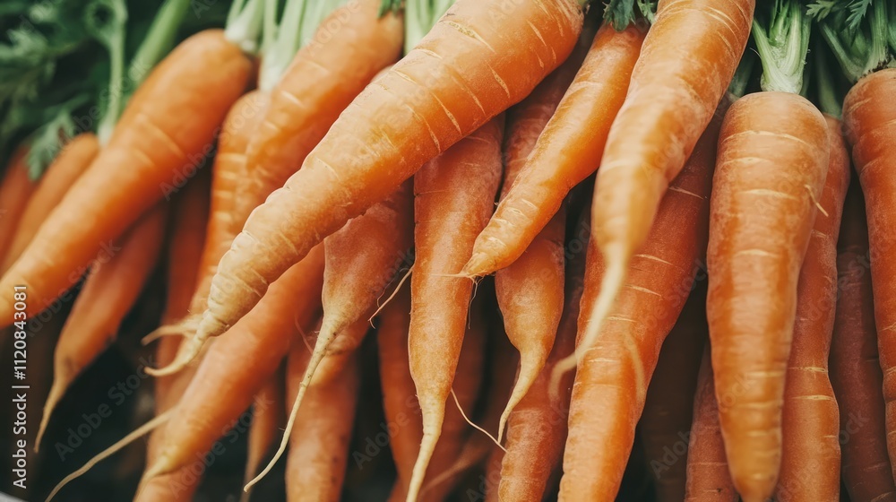 Freshly harvested organic carrots arranged closely on a clean white background showcasing their vibrant orange color and natural textures Freshly harvested organic carrots arranged closely on a clean white background showcasing their vibrant orange color and natural textures
