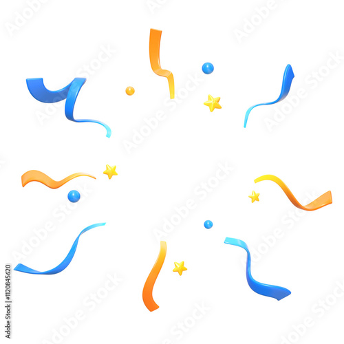 3d cute party confetti popper set