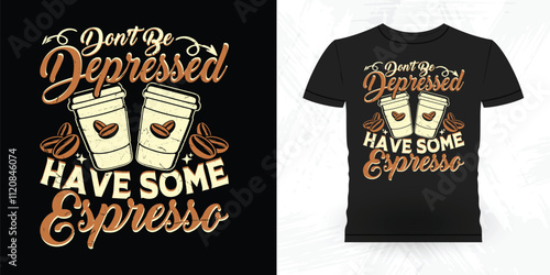 Funny Coffee Artists Retro Vintage Coffee Barista T-shirt Design