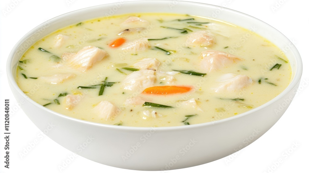 Creamy Norwegian Fish Soup Fiskesuppe with Haddock Cod and Fresh Vegetables in a Bowl Creamy Norwegian Fish Soup Fiskesuppe with Haddock Cod and Fresh Vegetables in a Bowl