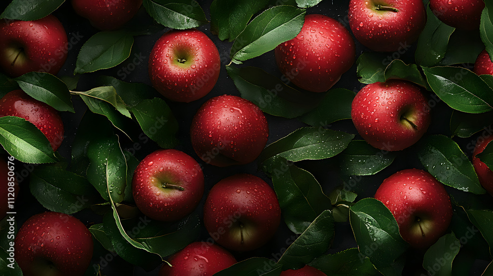 Obraz premium Orchard Fresh Apples: A Crisp, Juicy Delight