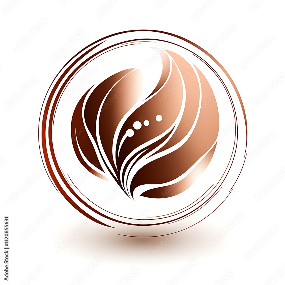 Die cut frame diy concept, A minimalist logo featuring a stylized leaf design in warm brown tones, enclosed in a circular outline, suggesting nature and elegance. Die cut frame diy concept, A minimalist logo featuring a stylized leaf design in warm brown tones, enclosed in a circular outline, suggesting nature and elegance.