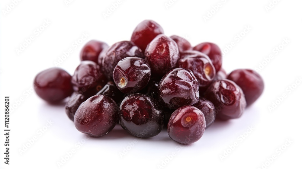 Korean wild grapes fresh juicy fruit pile on white background showcasing natural colors and textures Korean wild grapes fresh juicy fruit pile on white background showcasing natural colors and textures