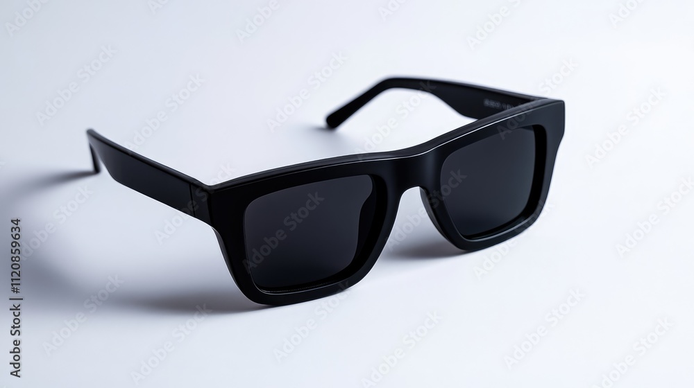 Stylish black frame sunglasses for men showcasing modern design against a clean white backdrop ideal for fashion and accessory promotions Stylish black frame sunglasses for men showcasing modern design against a clean white backdrop ideal for fashion and accessory promotions