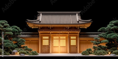 Serene Japanese Temple at N...