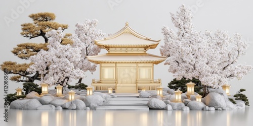 Tranquil Japanese Garden wi...