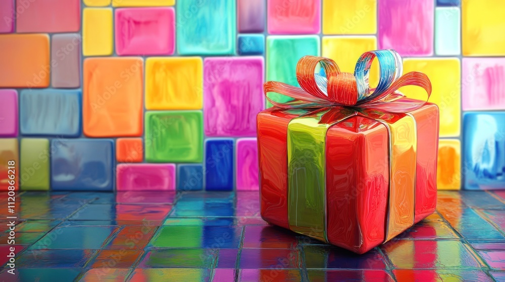 Colorful Birthday Tile Background Birthday Gift Colorful Birthday Tile Background Birthday Gift