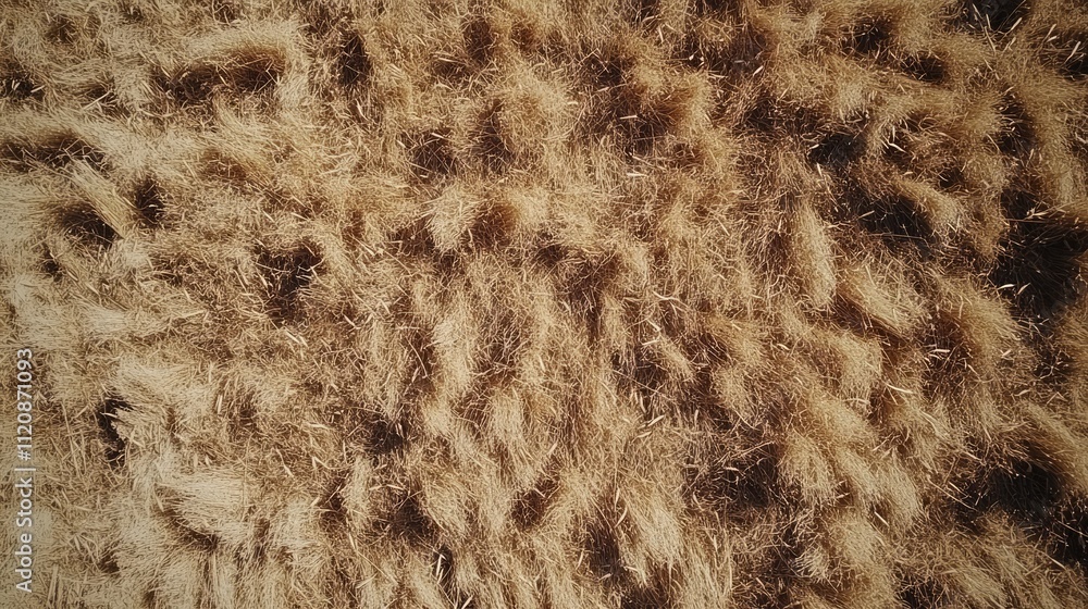 Aerial view of a golden wheat field ready for harvest showcasing its texture and agricultural richness in a rural setting. Aerial view of a golden wheat field ready for harvest showcasing its texture and agricultural richness in a rural setting.