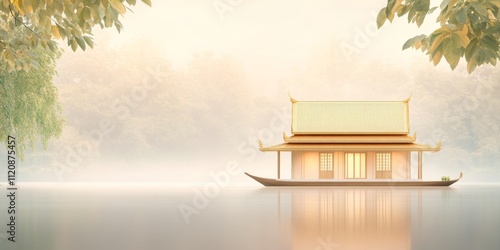 Serene Floating House on Mi...