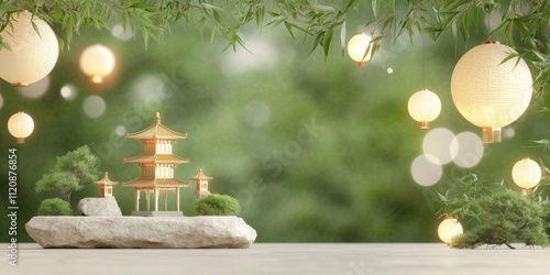 Serene Japanese Garden Mini...