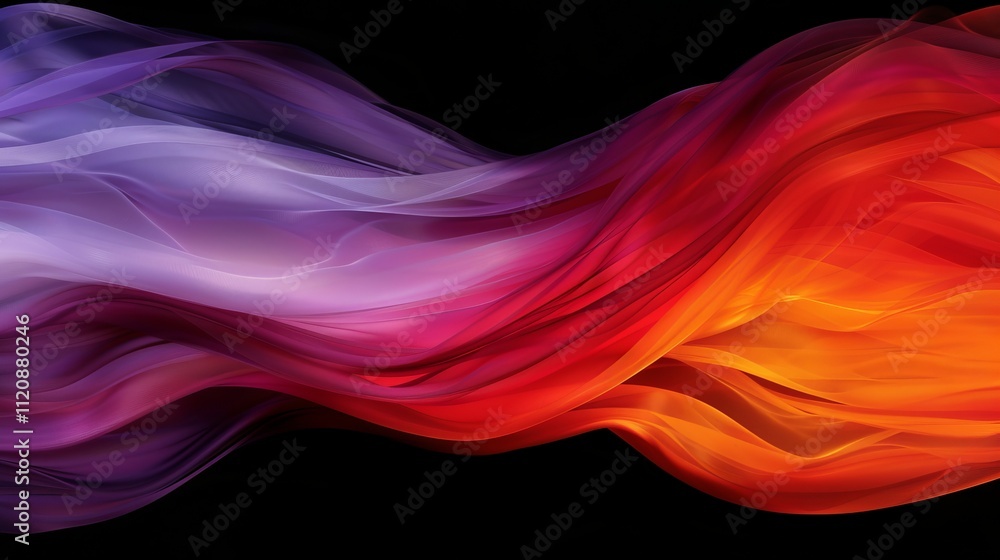Abstract colorful flowing waves of light Abstract colorful flowing waves of light