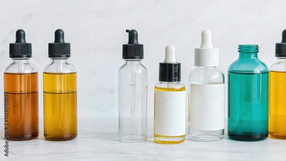 Elegant Glass Bottles with Droppers for Essential Oils and Serums Elegant Glass Bottles with Droppers for Essential Oils and Serums