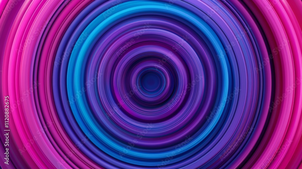 Obraz premium Vibrant abstract circular pattern