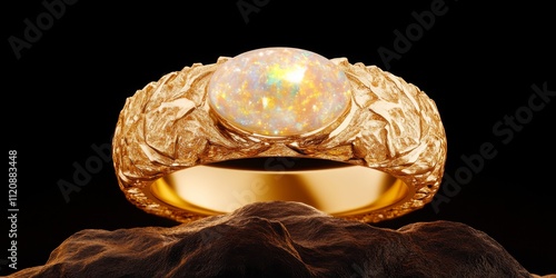 Opalescent Gold Ring: A mes...
