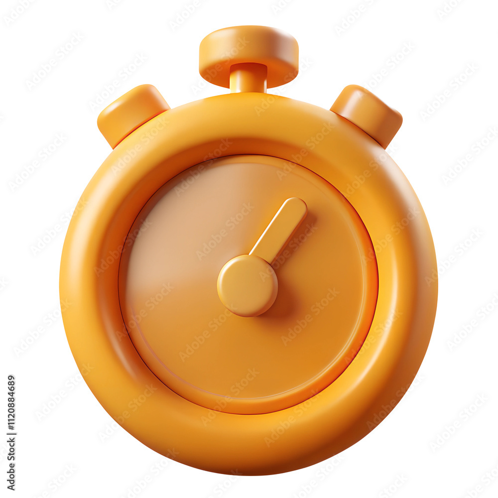 orange stopwatch 3d icon in cartoon plastic style minimal isolated on transparent white background, clipping path orange stopwatch 3d icon in cartoon plastic style minimal isolated on transparent white background, clipping path