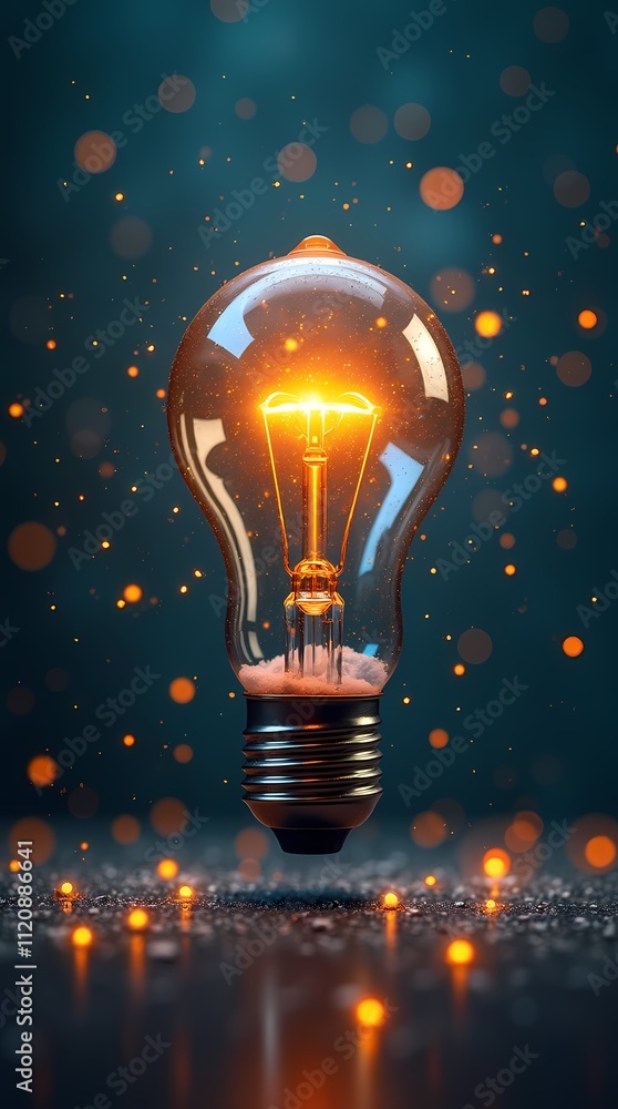 Bright Idea for Christmas Business Growth Concept Bright Idea for Christmas Business Growth Concept