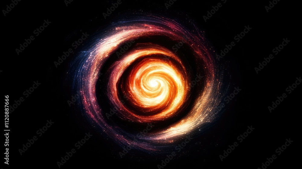 Beautiful Spiral Galaxy in Deep Space with Vibrant Colors and Stars Beautiful Spiral Galaxy in Deep Space with Vibrant Colors and Stars