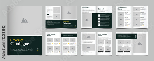 Company product catalog and company brochure minimal catalog template design