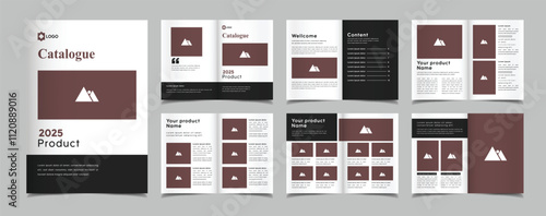 Multipurpose product catalog and company profile minimal catalog template design