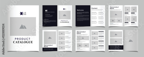 Multipurpose product catalog and company profile minimal catalog template design