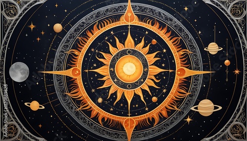 a design in a circle that says  star  on the top.