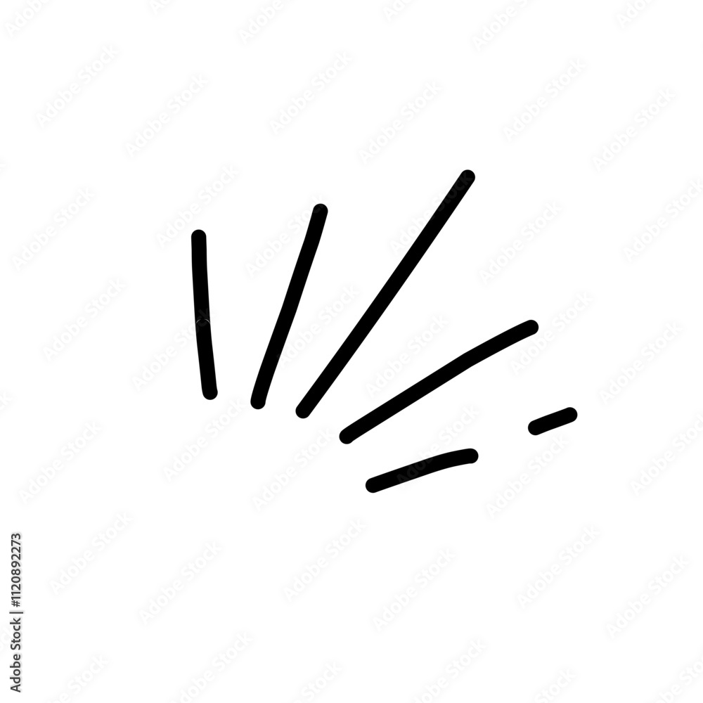 Doodle cute glitter pen element Doodle cute glitter pen element