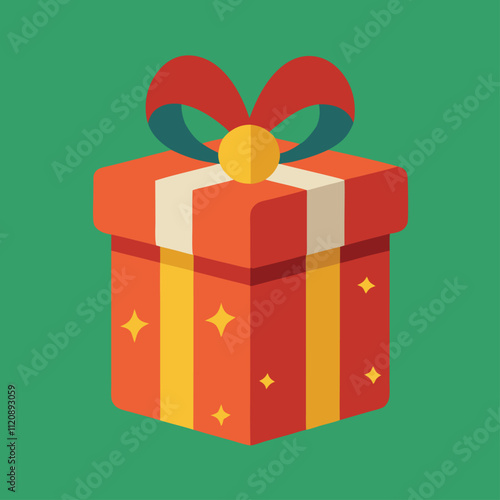 Christmas gift box vector illustration Adobe Illustrator Artwork