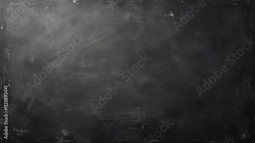 High-Resolution Monochrome Blackboard Texture, Chalky Dark Grey Background Top View