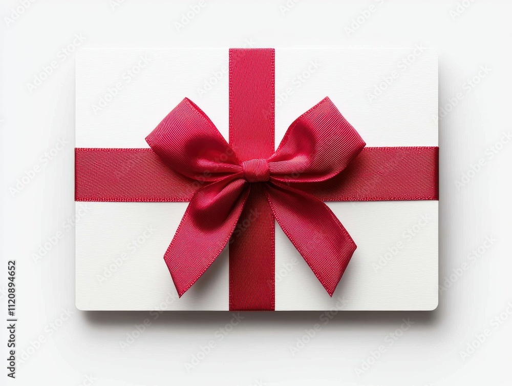 A beautifully wrapped gift box with a vibrant red ribbon and bow, perfect for celebrations and special occasions. A beautifully wrapped gift box with a vibrant red ribbon and bow, perfect for celebrations and special occasions.