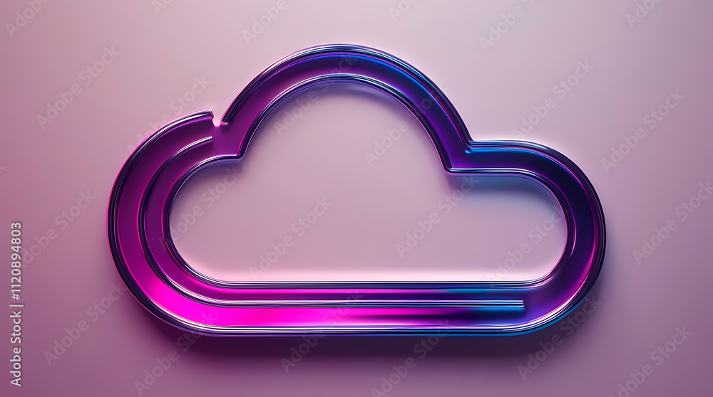 a purple cloud shaped object with a blue heart on it6 a purple cloud shaped object with a blue heart on it6