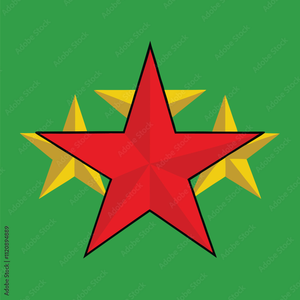 Obraz premium Christmas star vector illustration Adobe Illustrator Artwork