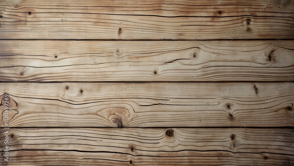 Naklejka premium Rustic Old Wooden Plank Wall Background, Textured Wood Banner for Backdrop, Wallpaper, Product Presentation