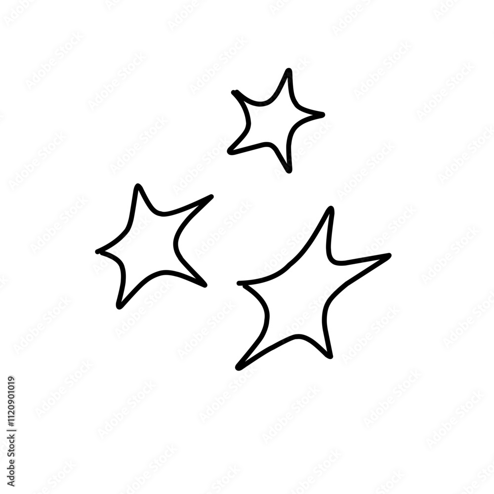 Obraz premium hand drawn Star icon