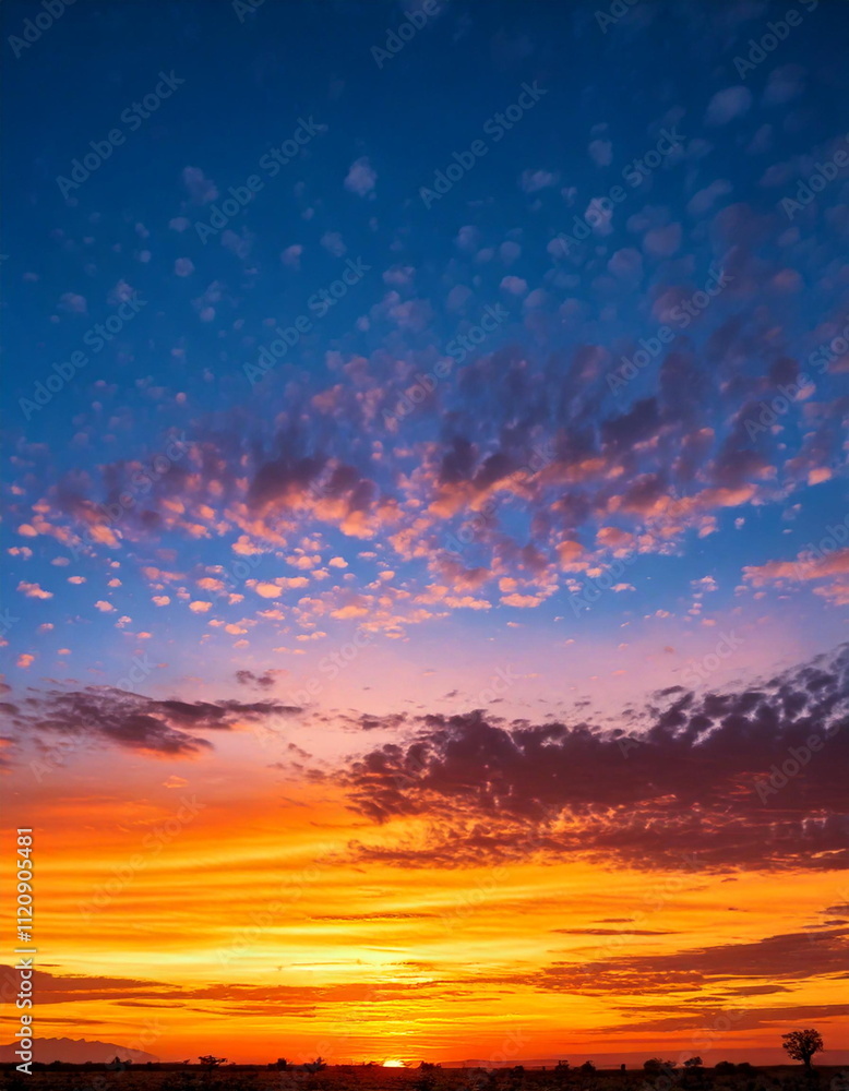 Fototapeta premium beautiful sunset view