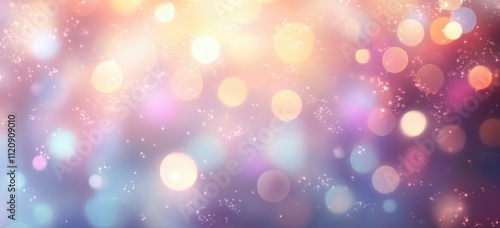 Abstract Bokeh Background Soft Rainbow Pastel Colors Dreamy Blur Lights