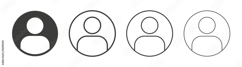 Account icon pack. vector illustration Account icon pack. vector illustration