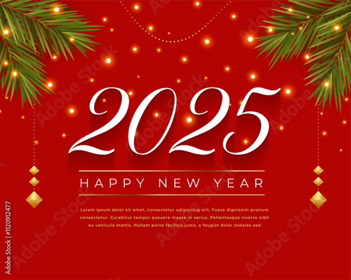 decorative 2025 new year party background design