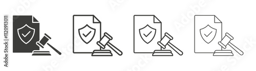 Code of conduct icon pack. vector illustration